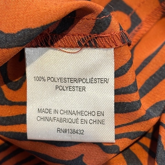 ModCloth wrap dress rust colour size small - Picture 9 of 9